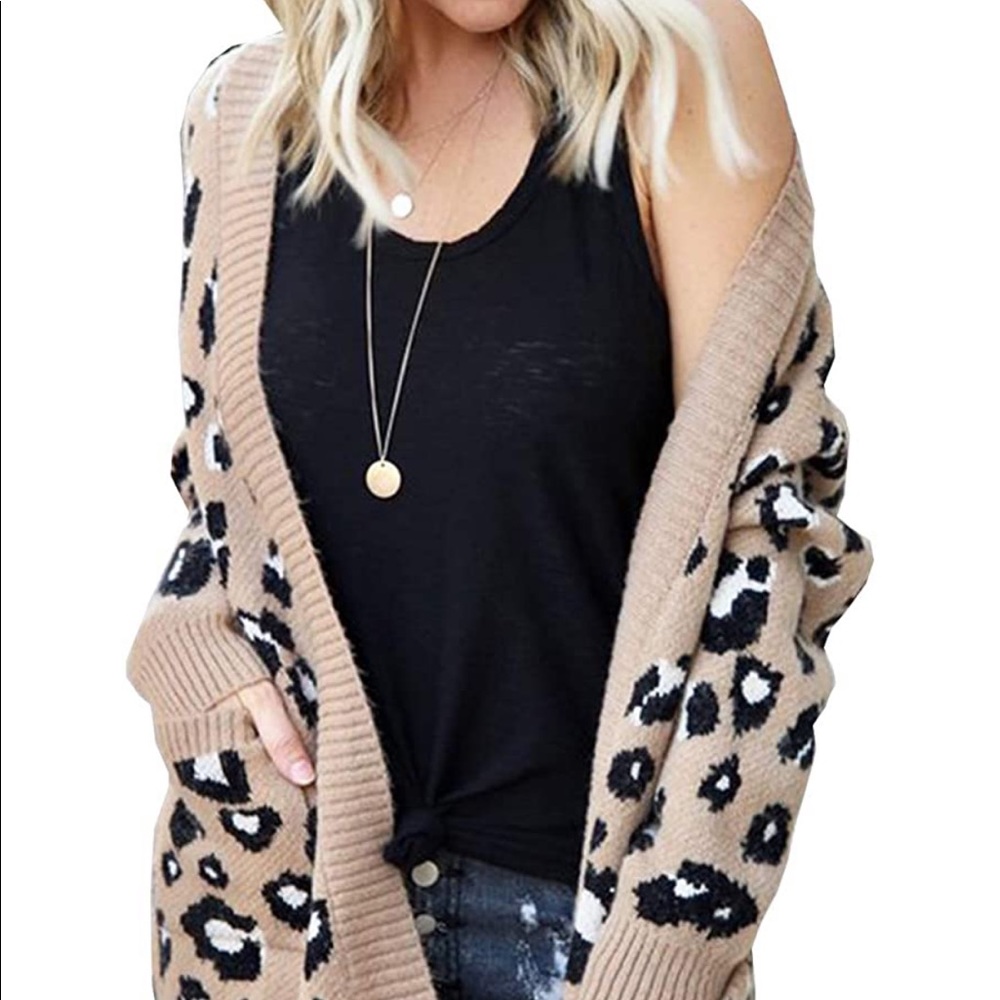 Long Leopard Cardigan